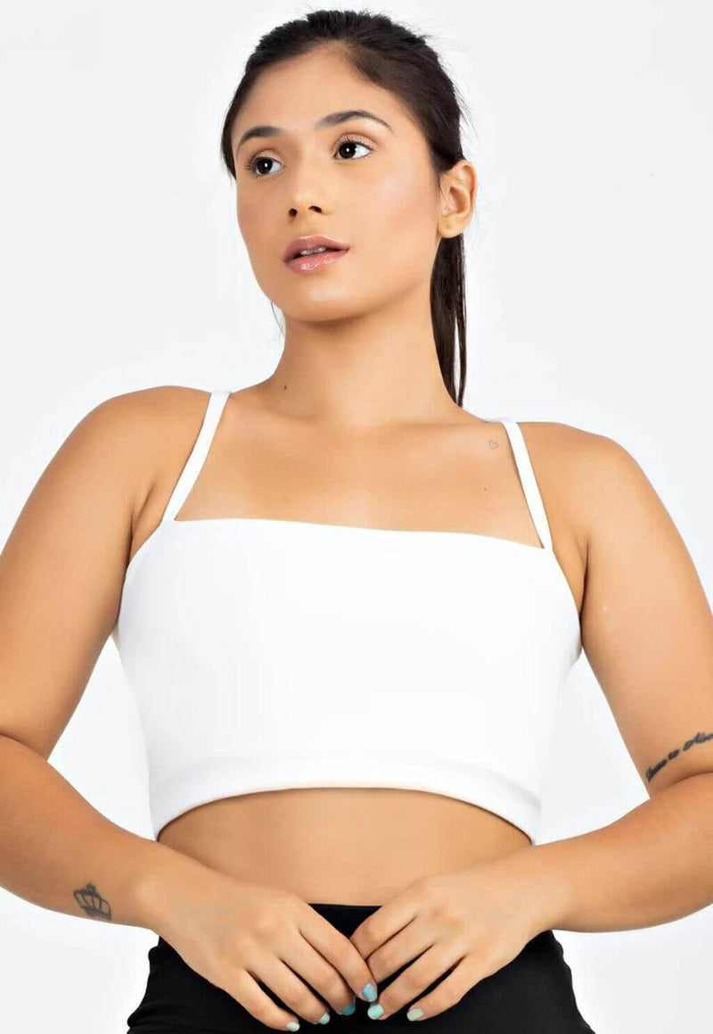 Top Alças Cruzadas Branco