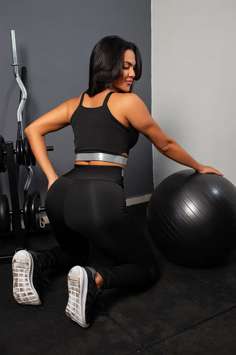 Calça Legging Cintura Alta Preto